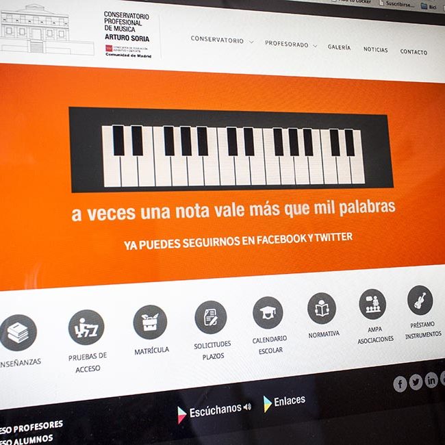 Web Conservatorio Arturo Soria